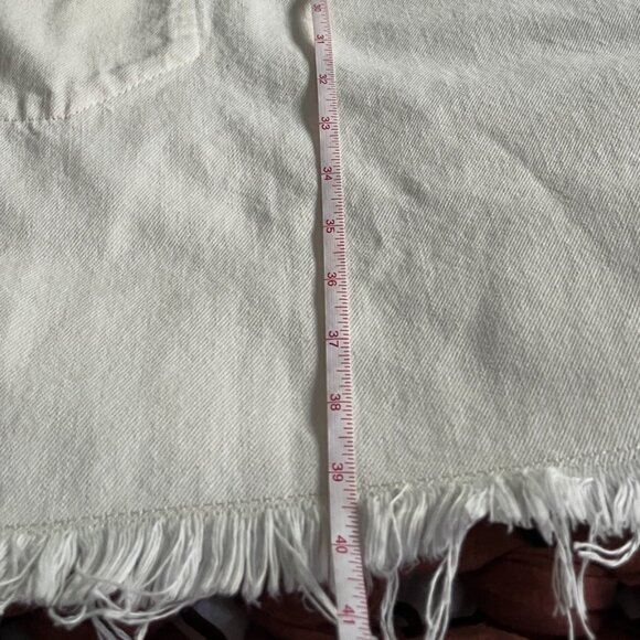 NWOT Everlane Denim Workwear Dress w/ Frayed Hem - Bone - Size XXL - Picture 15 of 15